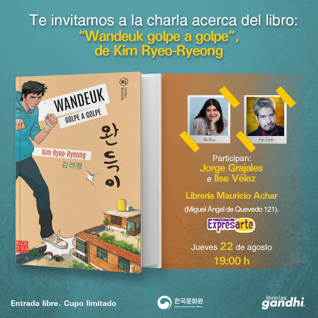 poster de la Charla acerca del libro "Wandeuk golpe a golpe"