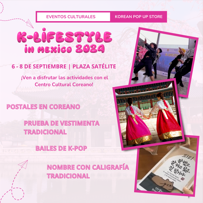 actividades del Centro Cultural Coreano en K-Lifestyle in Mexico 2024