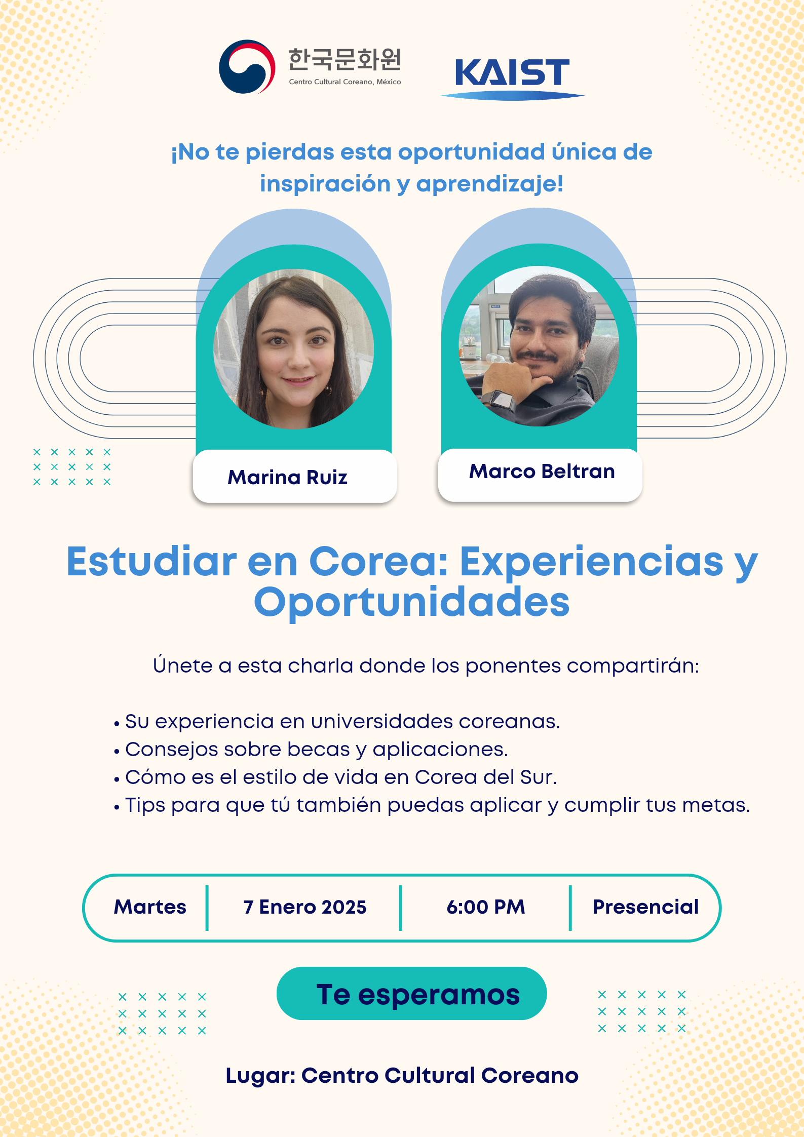 póster de la charla informativa