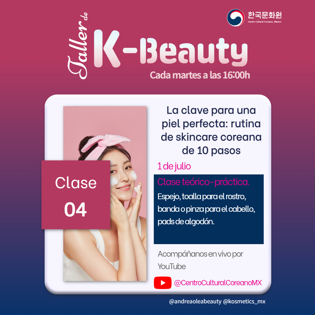 Taller de K-beauty: clase 4