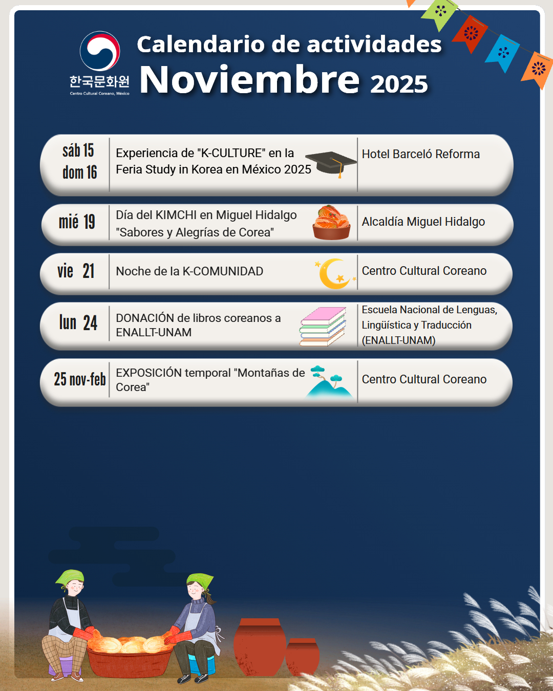 calendario noviembre 2