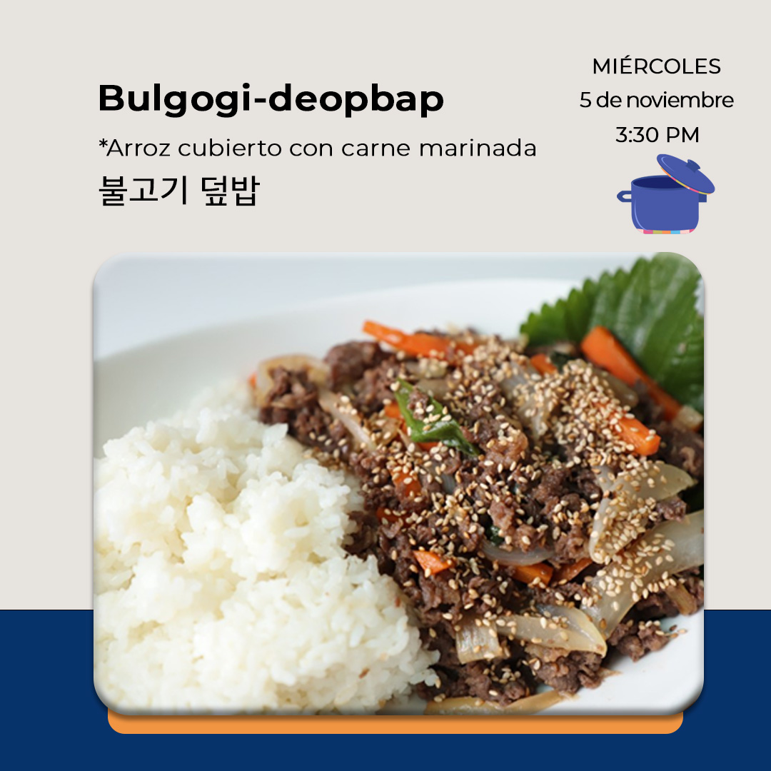 convocatoria bulgogi con arroz