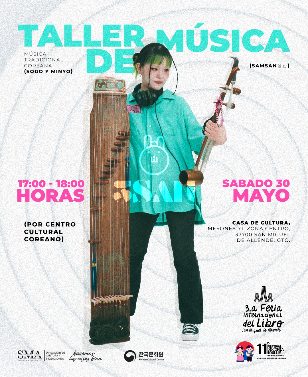 Taller de música tradicional coreana (sogo y minyo)