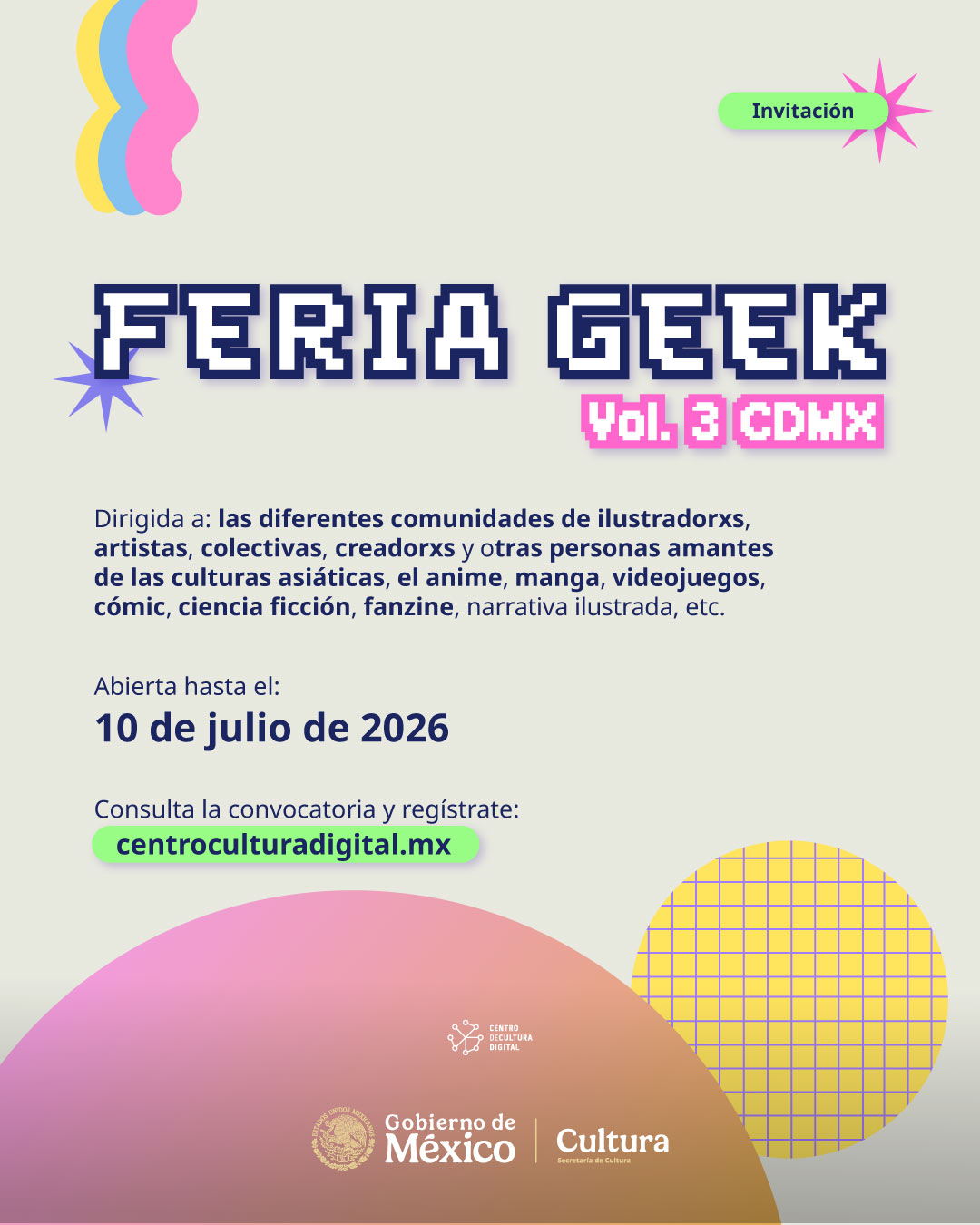Feria Geek CDMX Vol. 3 - Expositores