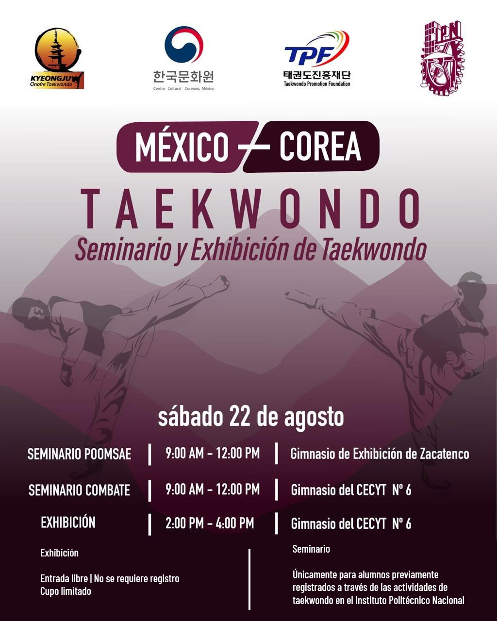 Seminario y Exhibición de taekwondo