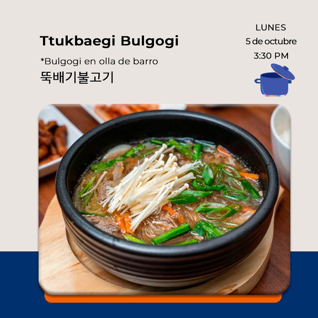 Taller de Cocina Coreana: Ttukbaegi Bulgogi