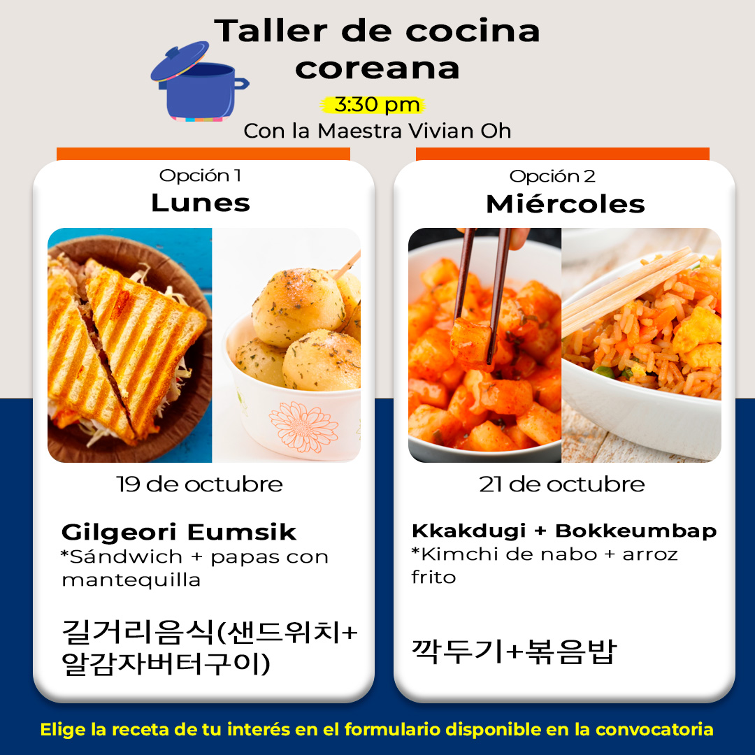 Gilgeori Eumsik 길거리음식 (샌드위치+알감자버터구이) y Kkakdugi + Bokkeumbap 깍두기+볶음밥