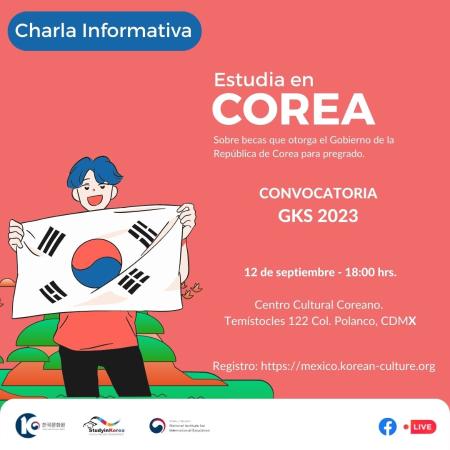 [Charla Informativa] Estudia en Corea: Beca de Pregrado 2023 (GKS).