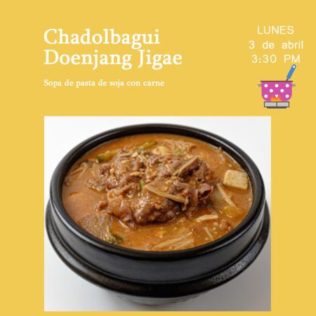 [Convocatoria] Taller de Cocina Coreana: Chadolbagui Doenjang Jigae (차돌박이 된장찌개)