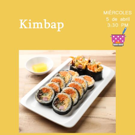 [Convocatoria] Taller de Cocina Coreana: Kimbap 김밥
