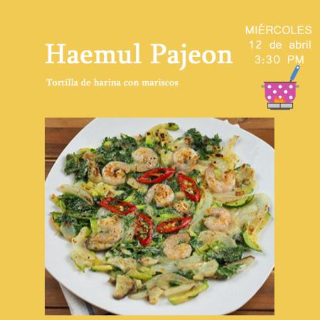 [Convocatoria] Taller de Cocina Coreana: Haemul pajeon 해물파전