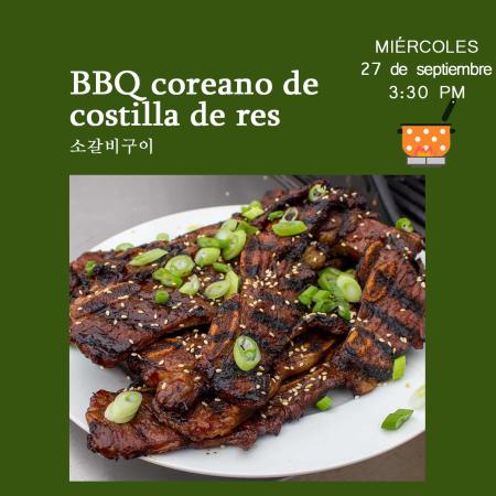  [Convocatoria] Taller de Cocina Coreana: BBQ coreano de costilla de res (소갈비구이)