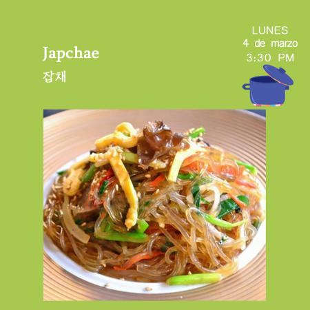 [Convocatoria] Taller de Cocina Coreana: Japchae 잡채