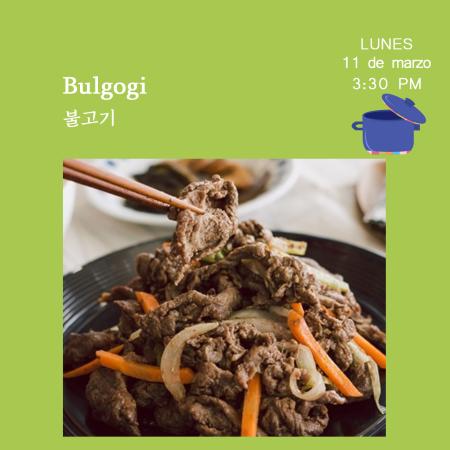 [Convocatoria] Taller de Cocina Coreana: Bulgogi 불고기