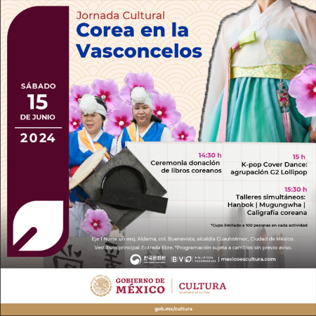 Jornada cultural: Corea en la Vasconcelos