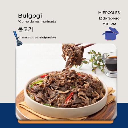  [Convocatoria] Taller de Cocina Coreana: Bulgogi 불고기