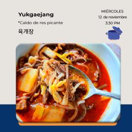 [Convocatoria] Taller de Cocina Coreana: Yukgaejang 육개장