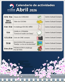  Calendario de actividades: abril 2026