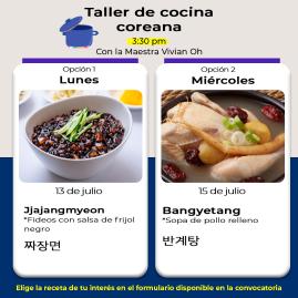 한식 수업: Jjajangmyeon 짜장면 y Bangyetang 반계탕