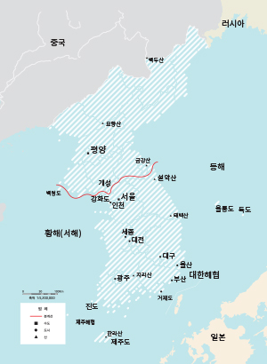 한국지도